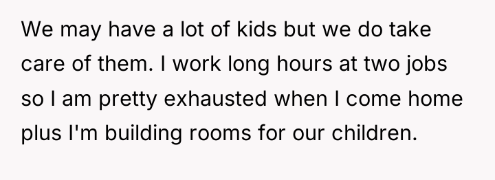 We may have a lot of kids but we do...
