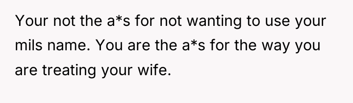 Your not the a*s for not wanting to use your...