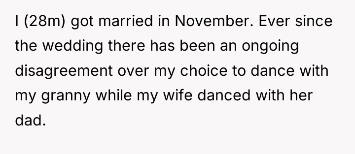 I (28m) got married in November. Ever since the wedding...
