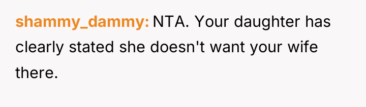 shammy_dammy NTA. Your daughter has clearly stated she doesn't want...