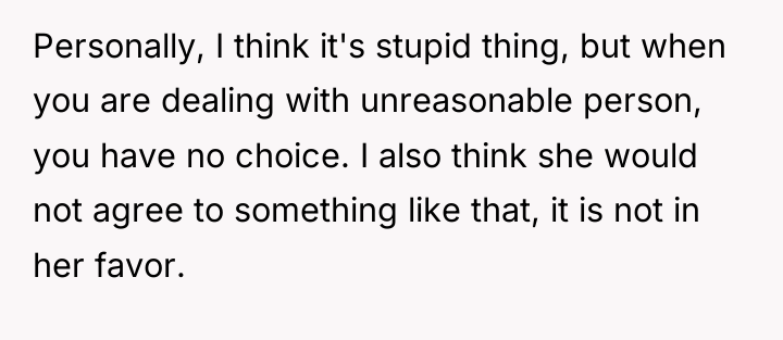 Personally, I think it's stupid thing, but when you are...