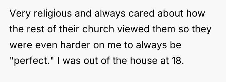 Very religious and always cared about how the rest of...