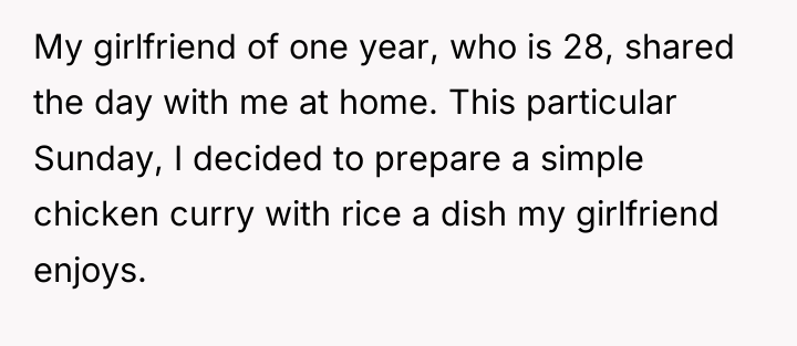 My girlfriend of one year, who is 28, shared the...