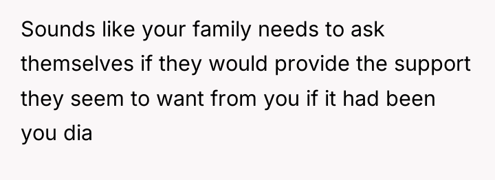 Sounds like your family needs to ask themselves if they...