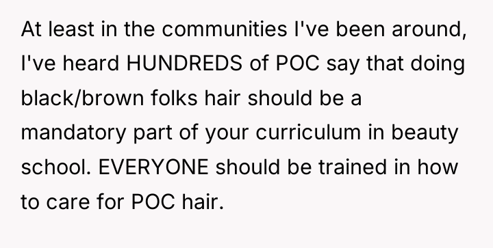 At least in the communities I've been around, I've heard...