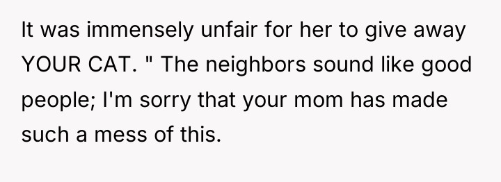 It was immensely unfair for her to give away YOUR...