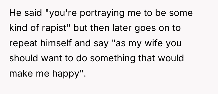 He said "you're portraying me to be some kind of...