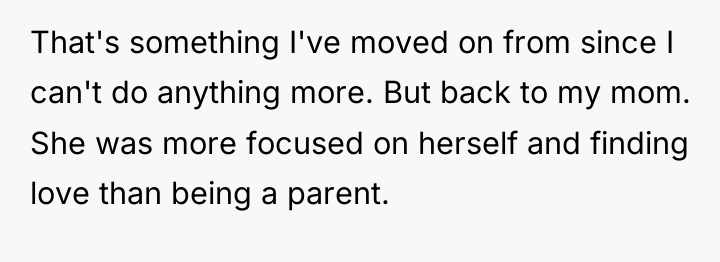 That's something I've moved on from since I can't do...