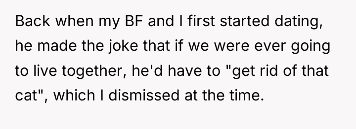 Back when my BF and I first started dating, he...