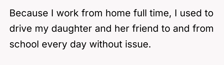 Because I work from home full time, I used to...
