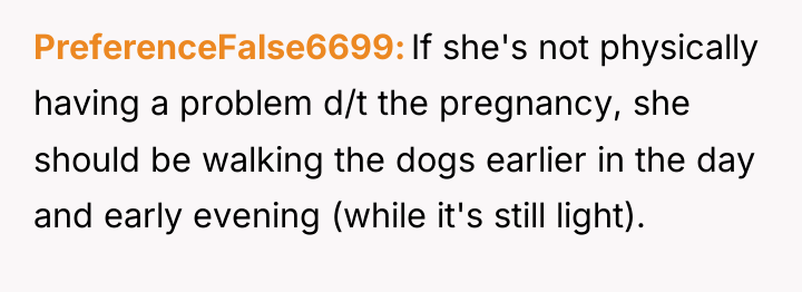 PreferenceFalse6699 If she's not physically having a problem d/t the...