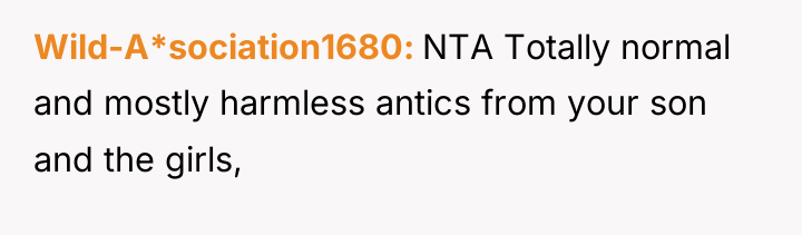 Wild-A*sociation1680 NTA Totally normal and mostly harmless antics from your...