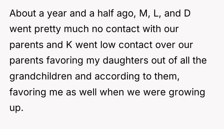 About a year and a half ago, M, L, and...