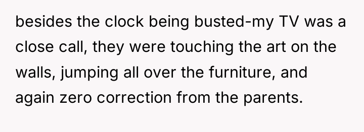 besides the clock being busted-my TV was a close call,...