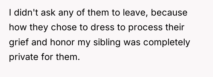 I didn't ask any of them to leave, because how...