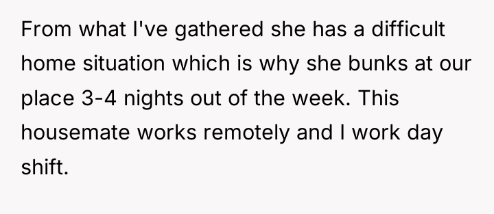 From what I've gathered she has a difficult home situation...