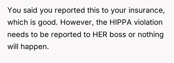 You said you reported this to your insurance, which is...