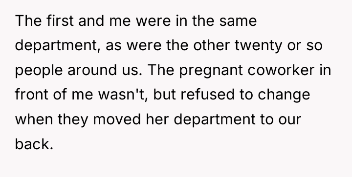 The first and me were in the same department, as...