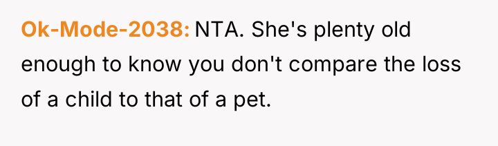 Ok-Mode-2038 NTA. She's plenty old enough to know you don't...