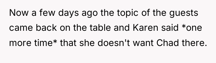 Now a few days ago the topic of the guests...
