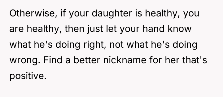 Otherwise, if your daughter is healthy, you are healthy, then...