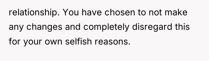 relationship. You have chosen to not make any changes and...