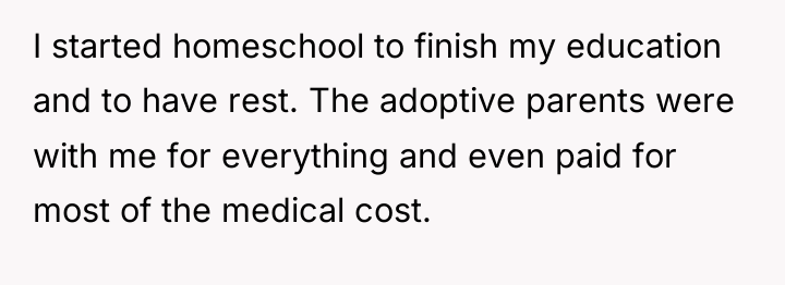 I started homeschool to finish my education and to have...