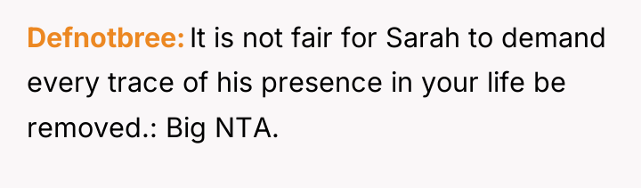 Defnotbree It is not fair for Sarah to demand every...