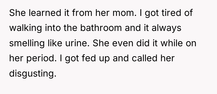 She learned it from her mom. I got tired of...