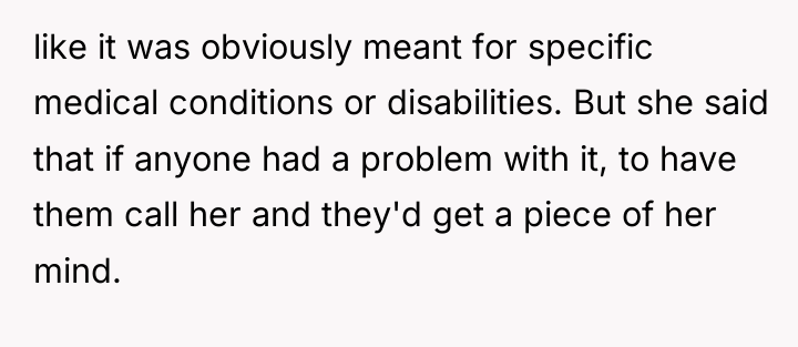 like it was obviously meant for specific medical conditions or...