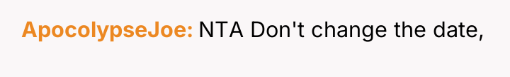 ApocolypseJoe NTA Don't change the date,