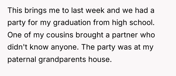 This brings me to last week and we had a...