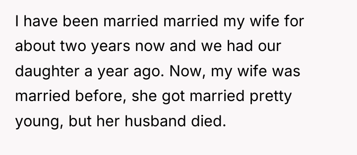 I have been married married my wife for about two...