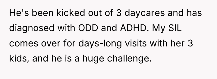 He's been kicked out of 3 daycares and has diagnosed...
