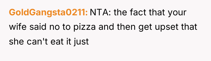 GoldGangsta0211 NTA: the fact that your wife said no to...