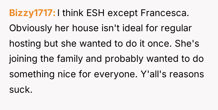 Bizzy1717 I think ESH except Francesca. Obviously her house isn't...