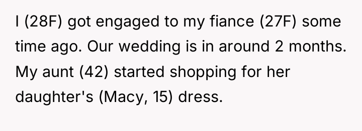 I (28F) got engaged to my fiance (27F) some time...