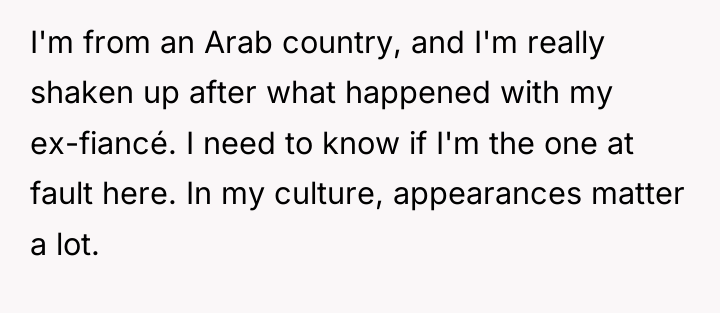 I'm from an Arab country, and I'm really shaken up...