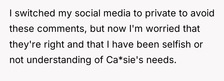 I switched my social media to private to avoid these...