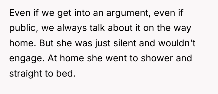 Even if we get into an argument, even if public,...