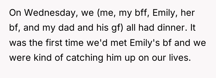 On Wednesday, we (me, my bff, Emily, her bf, and...