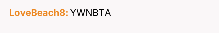 LoveBeach8 YWNBTA