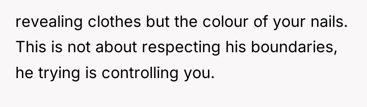 revealing clothes but the colour of your nails. This is...