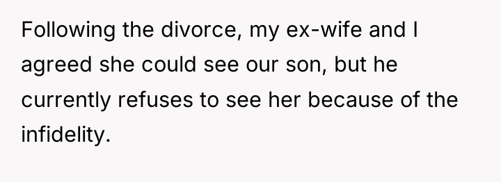 Following the divorce, my ex-wife and I agreed she could...
