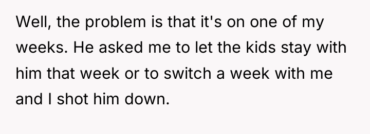 Well, the problem is that it's on one of my...