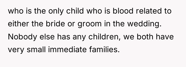 who is the only child who is blood related to...