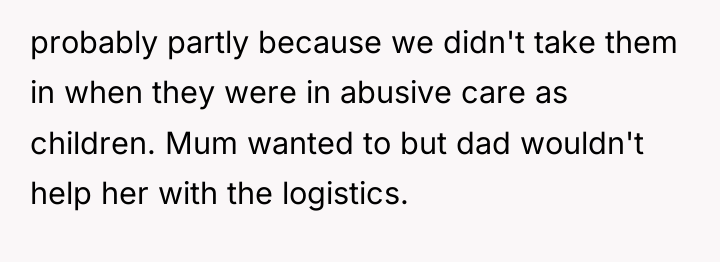 probably partly because we didn't take them in when they...