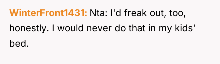 WinterFront1431 Nta: I'd freak out, too, honestly. I would never...