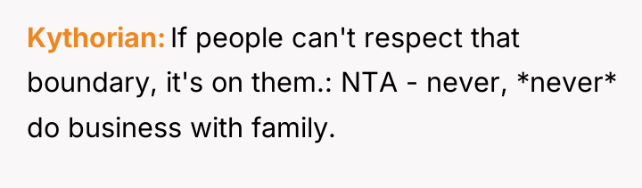 Kythorian If people can't respect that boundary, it's on them.:...