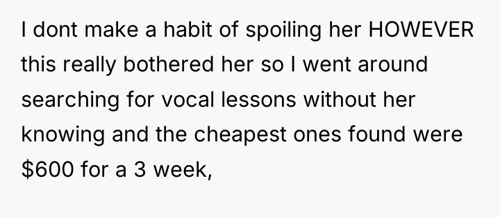 I dont make a habit of spoiling her HOWEVER this...